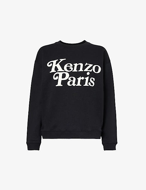 KENZO: KENZO x Verdy brand-print cotton-jersey sweatshirt