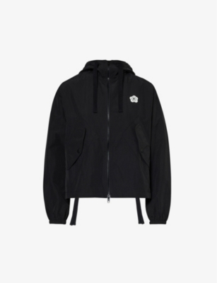 KENZO: Funnel-neck logo-appliqué shell jacket