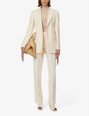 SPORTMAX: Zermat peak-lapel stretch-wool blazer