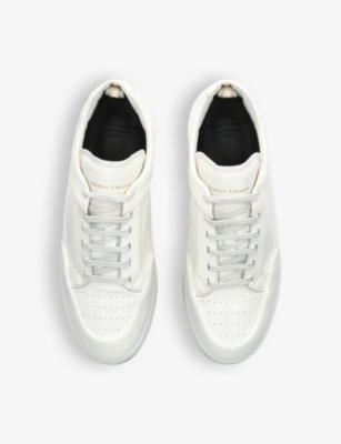 Officine Creative Mens White Ace Perforated Leather Low-top Trainers In White