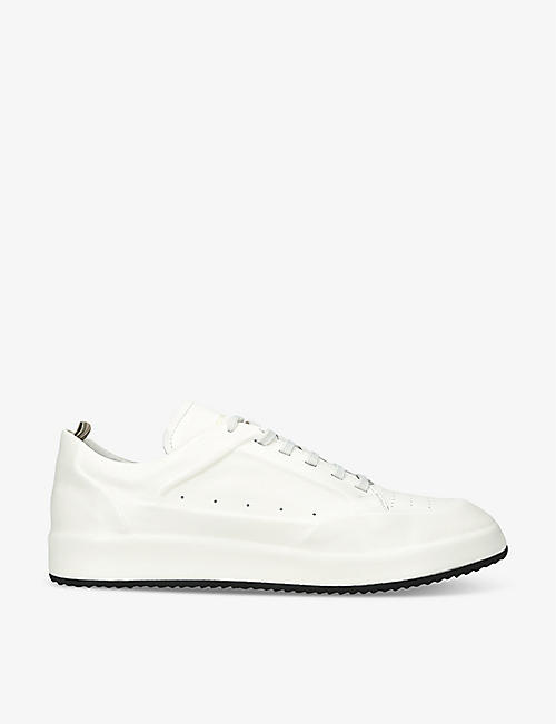 OFFICINE CREATIVE: Ace perforated leather low-top trainers