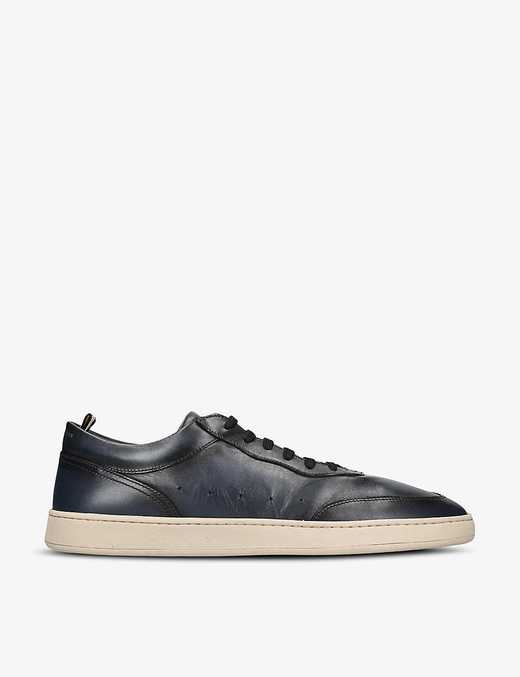 Officine Creative Mens Navy Kris Lux Logo-embellished Leather Low-top Trainers