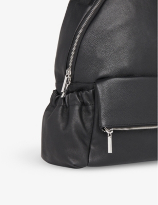 Shop Whistles Women's Black Reya Top-handle Leather Backpack