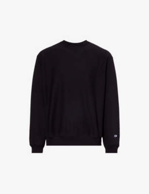 CHAMPION: Brand-appliqué regular-fit cotton-blend sweatshirt