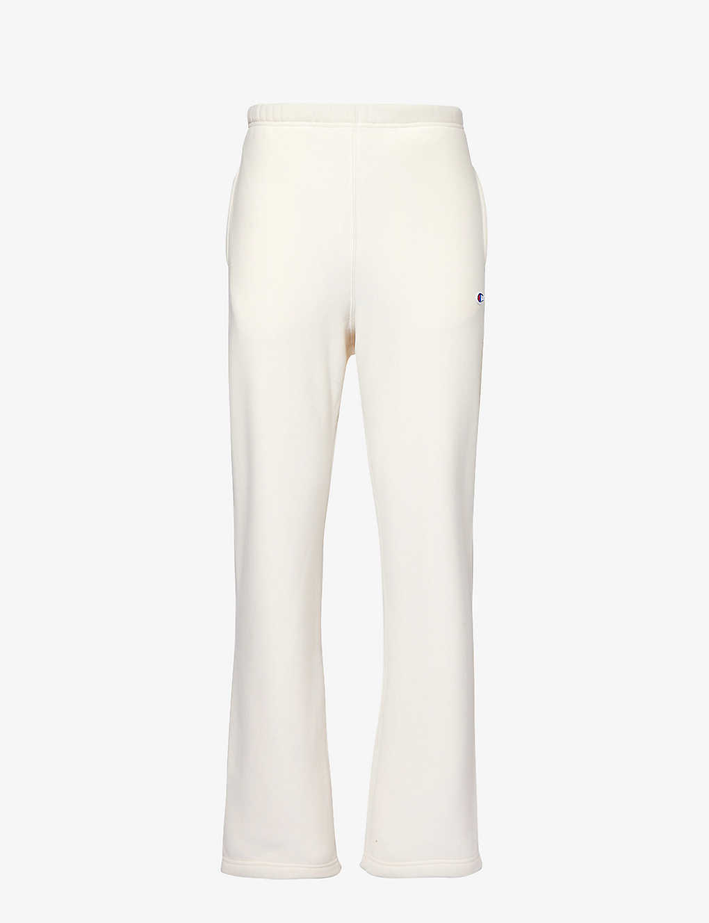 Champion Men's Ssz Brand-appliqué Drawstring-waistband Cotton-blend Jogging Bottoms In Cream