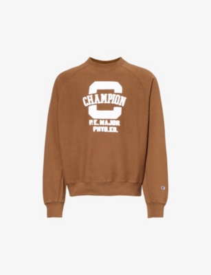 Champion Brand-appliqué Regular-fit Cotton-blend Sweatshirt In Tts