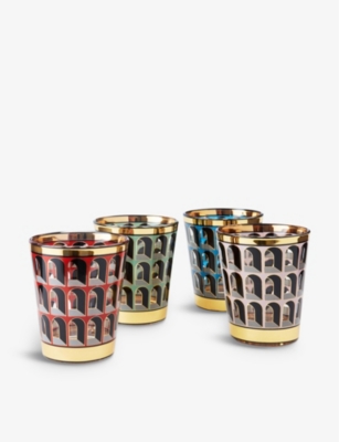 Jonathan Adler Arcade Colosseum Glasses Set Of Four