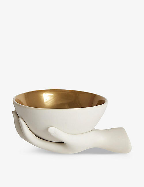 JONATHAN ADLER: Eve hand accent porcelain bowl 20cm