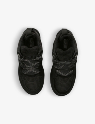 UGG: K Lowmel logo-embroidered suede low-top trainers 6-10 years
