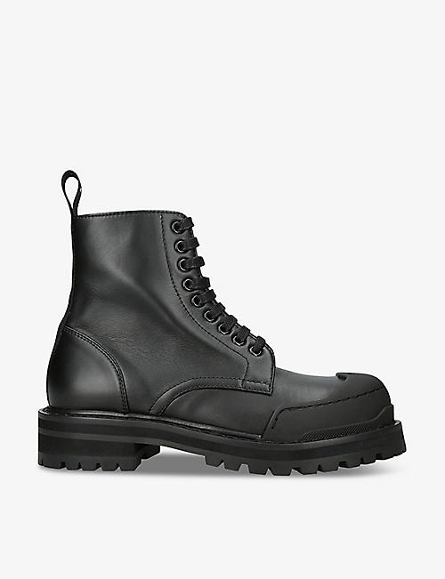 MARNI: Dada Bumber toe-cap leather ankle boots