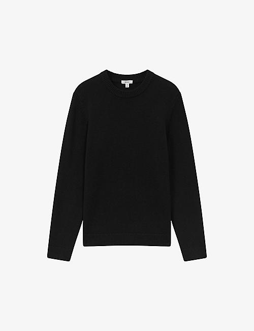 REISS: Avon long-sleeve regular-fit wool-blend jumper