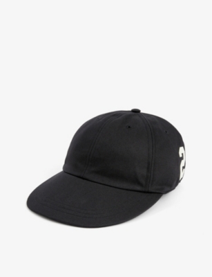 GUCCI: Brand-embroidered panelled cotton-twill cap