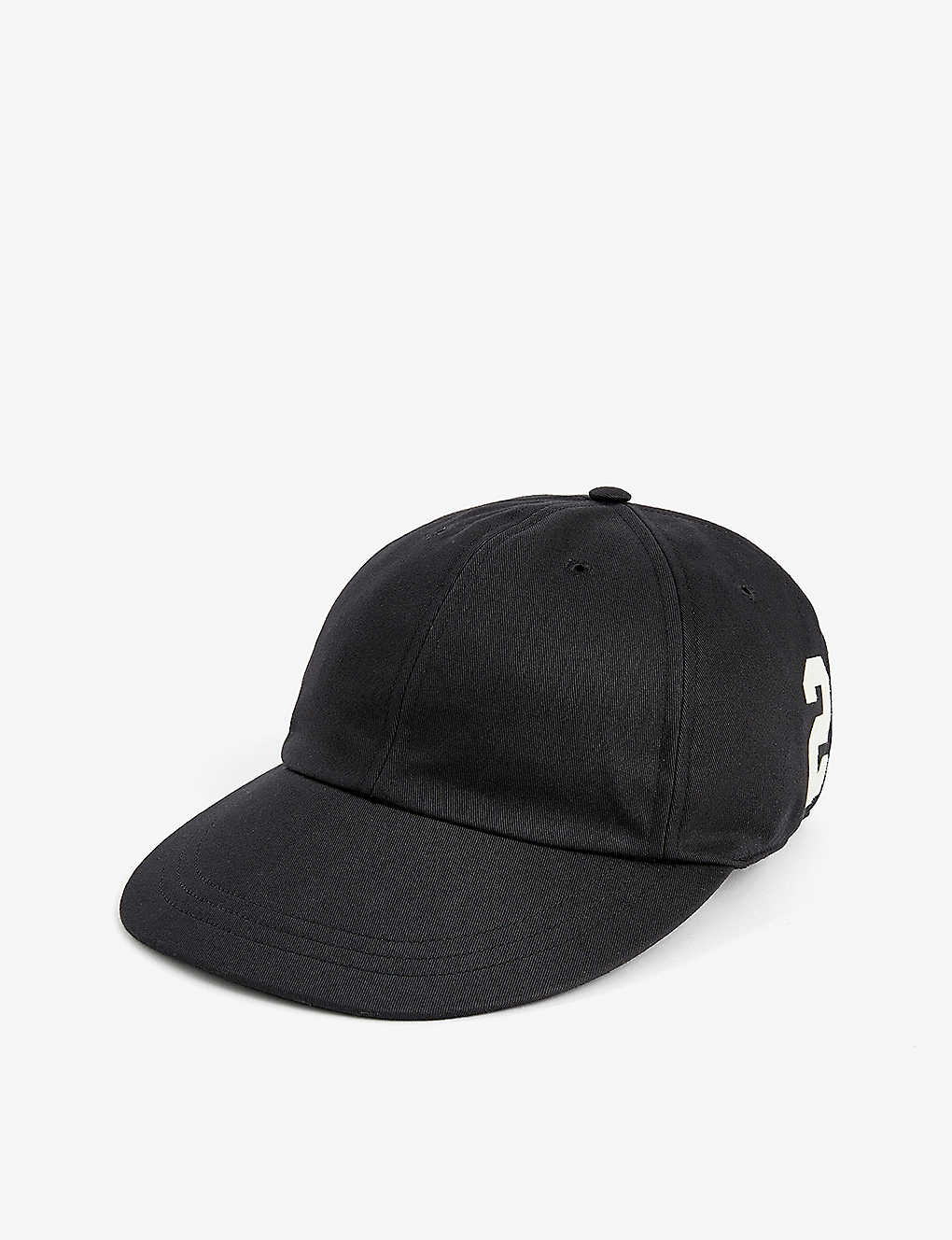 Gucci Womens Black Brand-embroidered Panelled Cotton-twill Cap