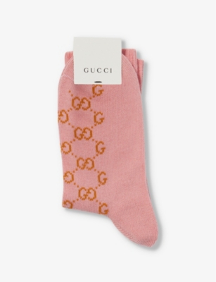 GUCCI Monogrampattern stretchcotton socks
