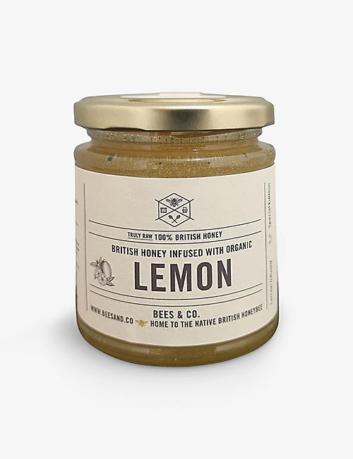 CONDIMENTS & PRESERVES: Bees & Co. lemon-infused honey 227g