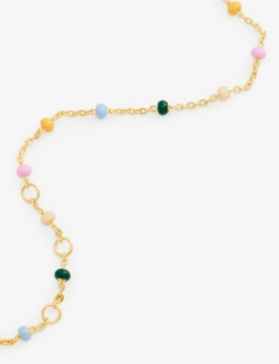 Shop Enamel Copenhagen Women's Dreamy Lola 18ct Gold-plated 925 Sterling-silver Bracelet