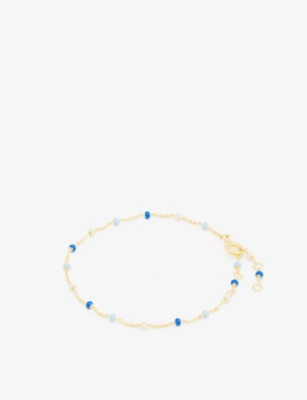 Enamel Copenhagen Womens Marine Lola 18ct Gold-plated 925 Sterling-silver Bracelet