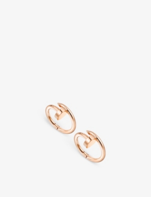 Shop Cartier Juste Un Clou 18ct Rose-gold Cufflinks