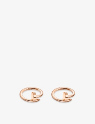 Cartier Mens Gold Juste Un Clou 18ct Rose-gold Cufflinks