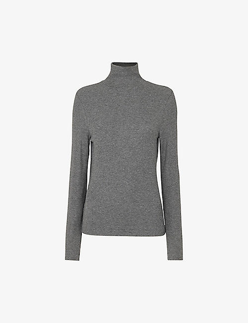 WHISTLES: Essential ribbed knitted top