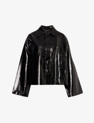 MEOTINE: Levi two-pocket faux-leather jacket