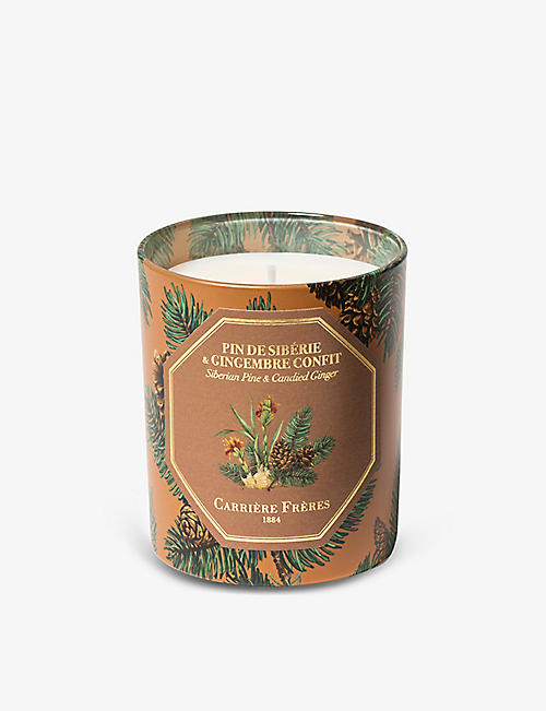 CARRIERE FRERES: Siberian Pine & Candied Ginger scented candle 185g