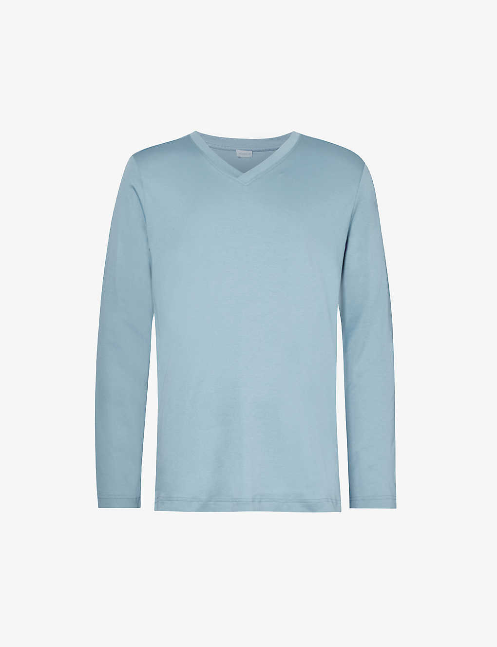 Zimmerli Mens North Lake 553 V-neck Ribbed-trim Cotton-jersey T-shirt In Blue