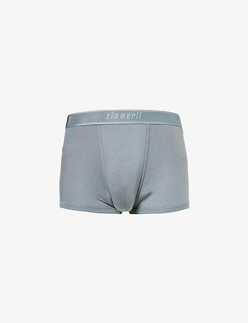 ZIMMERLI: Cozy mid-rise branded-waistband stretch-jersey boxers
