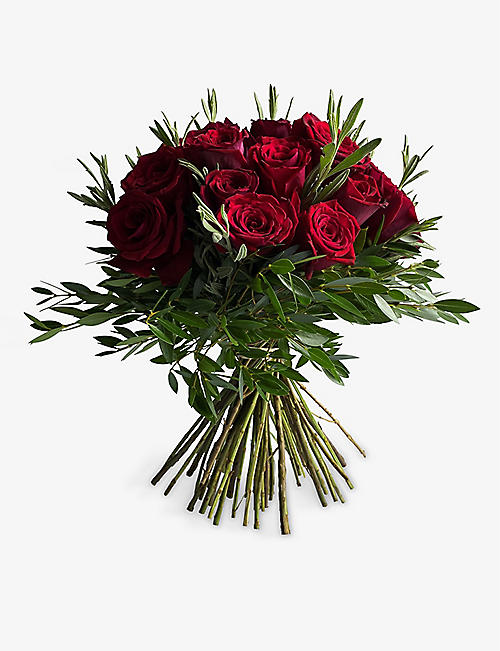 THE REAL FLOWER COMPANY: Simply Red Roses large scented bouquet