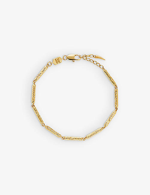 MISSOMA: Wavy 18ct recycled yellow-gold plated brass bracelet