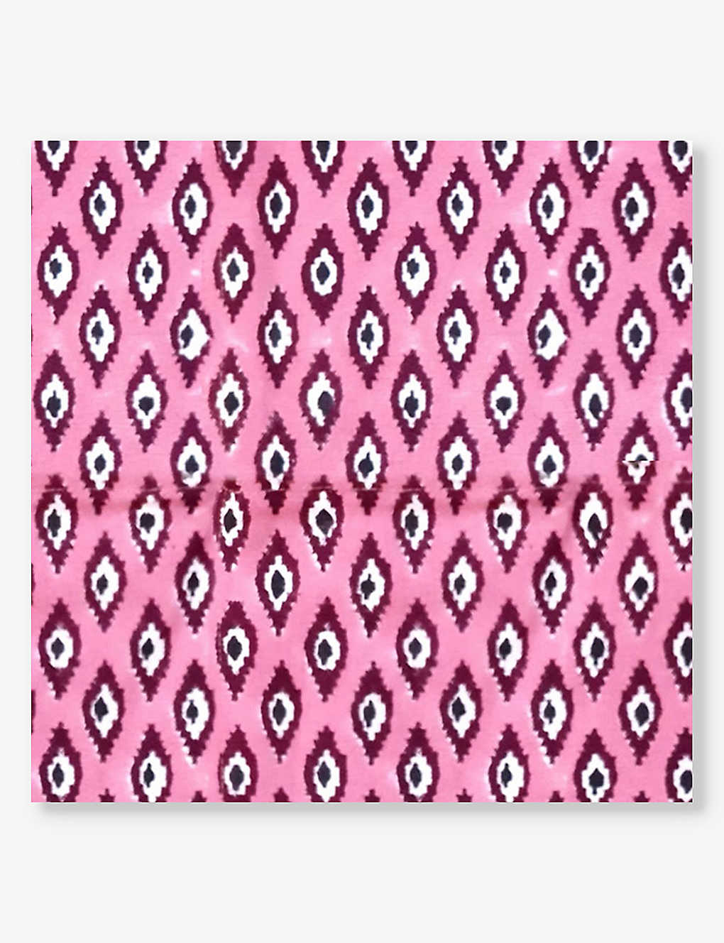 Les Ottomans Ikat-pattern Set-of-four Cotton Napkins In Pink