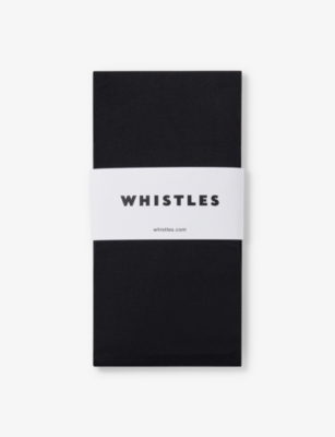 Whistles 90 Denier Stretch-woven Tights In Black
