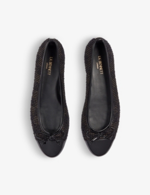 LK BENNETT: Kara tweed ballet pumps