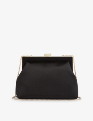 LK BENNETT: Connie satin clutch bag