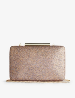 Lk Bennett Womens Mul-multi Dotty Glitter-embellished Woven Envelope Clutch