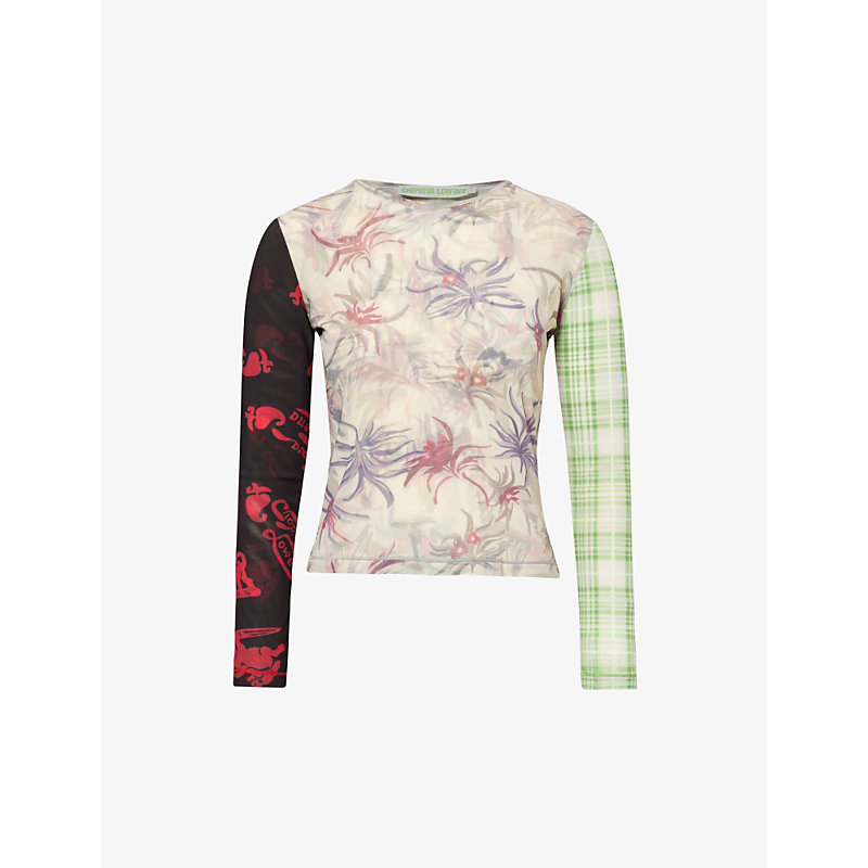 Chopova Lowena Multicolor Floral Long Sleeve T-shirt