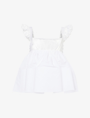 Chopova Lowena White Foray Tank Top In White