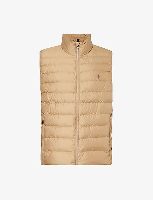 POLO RALPH LAUREN: Terra logo-embroidered recycled-polyester vest