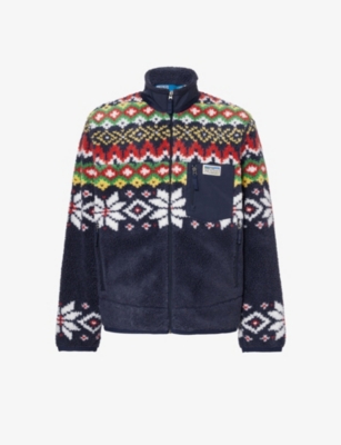 POLO RALPH LAUREN: Fairisle-pattern woven-blend sweatshirt