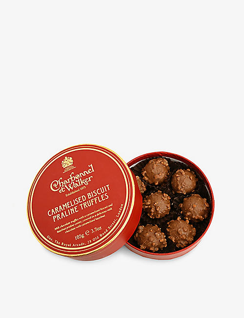 CHARBONNEL ET WALKER: Caramelised biscuit and hazelnut praline truffles 105g