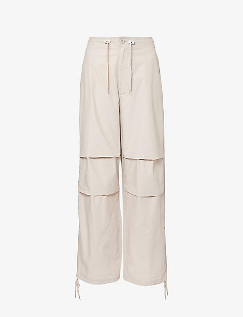 OBEY: Mina wide-leg relaxed-fit cotton-blend trousers