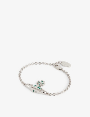 VIVIENNE WESTWOOD JEWELLERY Mini Bas Relief rhodium plated brass
