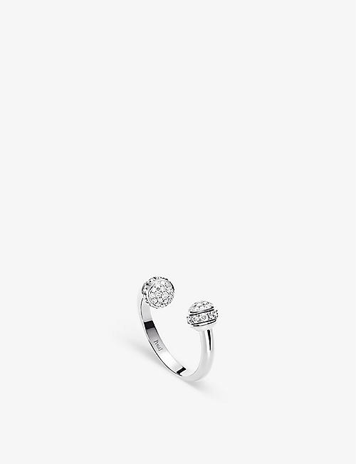 PIAGET: Possession 18ct white-gold and 0.34ct brilliant-cut diamond ring