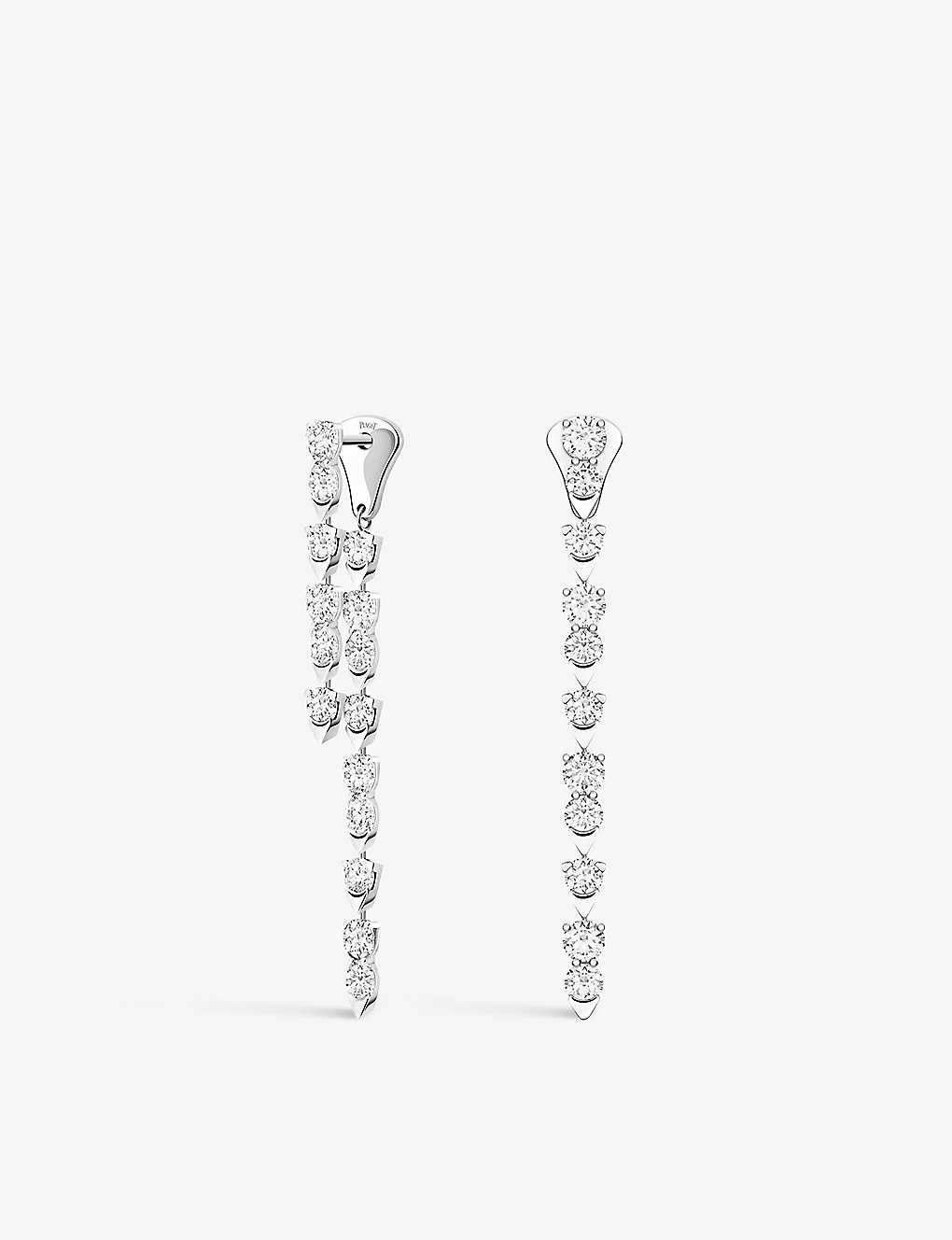 Piaget Womens White Gold Sunlight 18ct White-gold 2.78 Round Brilliant-cut Diamond Pendant Earrings