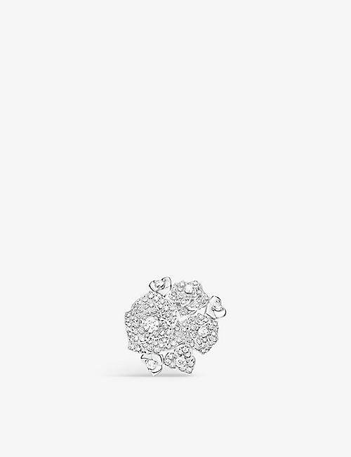 PIAGET: Piaget Rose 18ct white-gold and 0.95ct brilliant-cut diamond ring