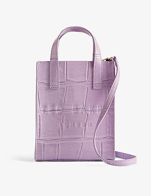 TED BAKER: Gatocon faux-leather cross-body bag