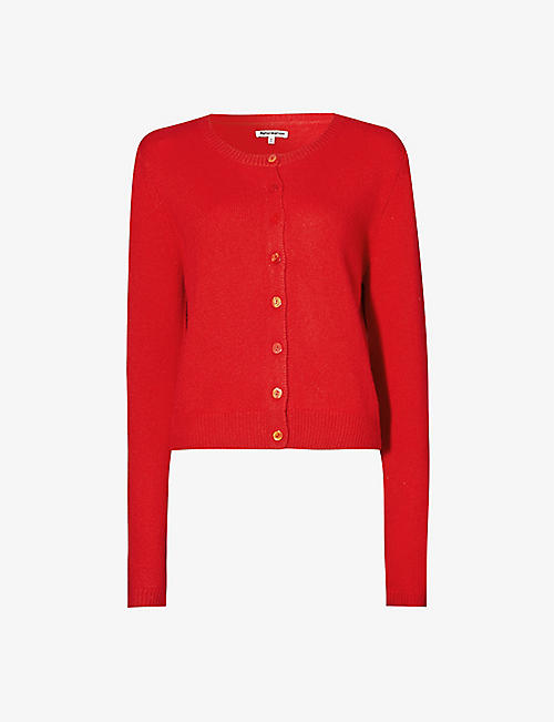 REFORMATION: Clara round-neck recycled cashmere-blend knitted cardigan