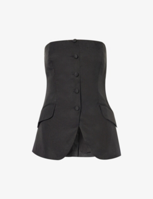 Reformation Tonya Top In Black