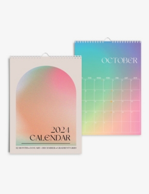 ONCE UPON A TUESDAY - Gradient Grid 2024 recycled-paper wall calendar ...