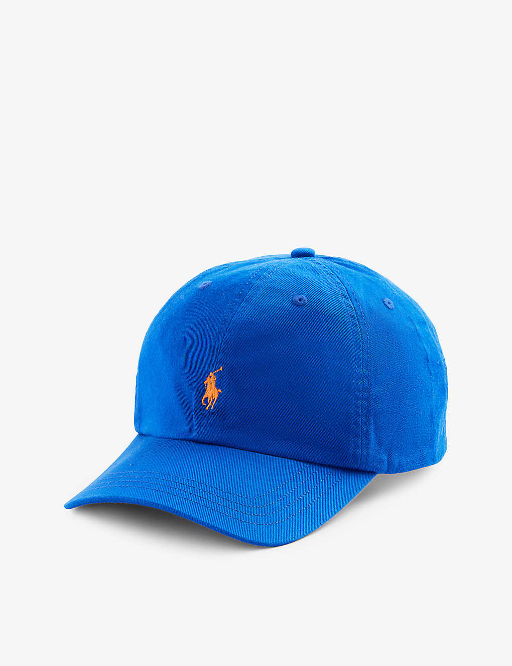 Polo Ralph Lauren Kids' Brand-embroidered Wide-brim Cotton-twill Cap In Blue
